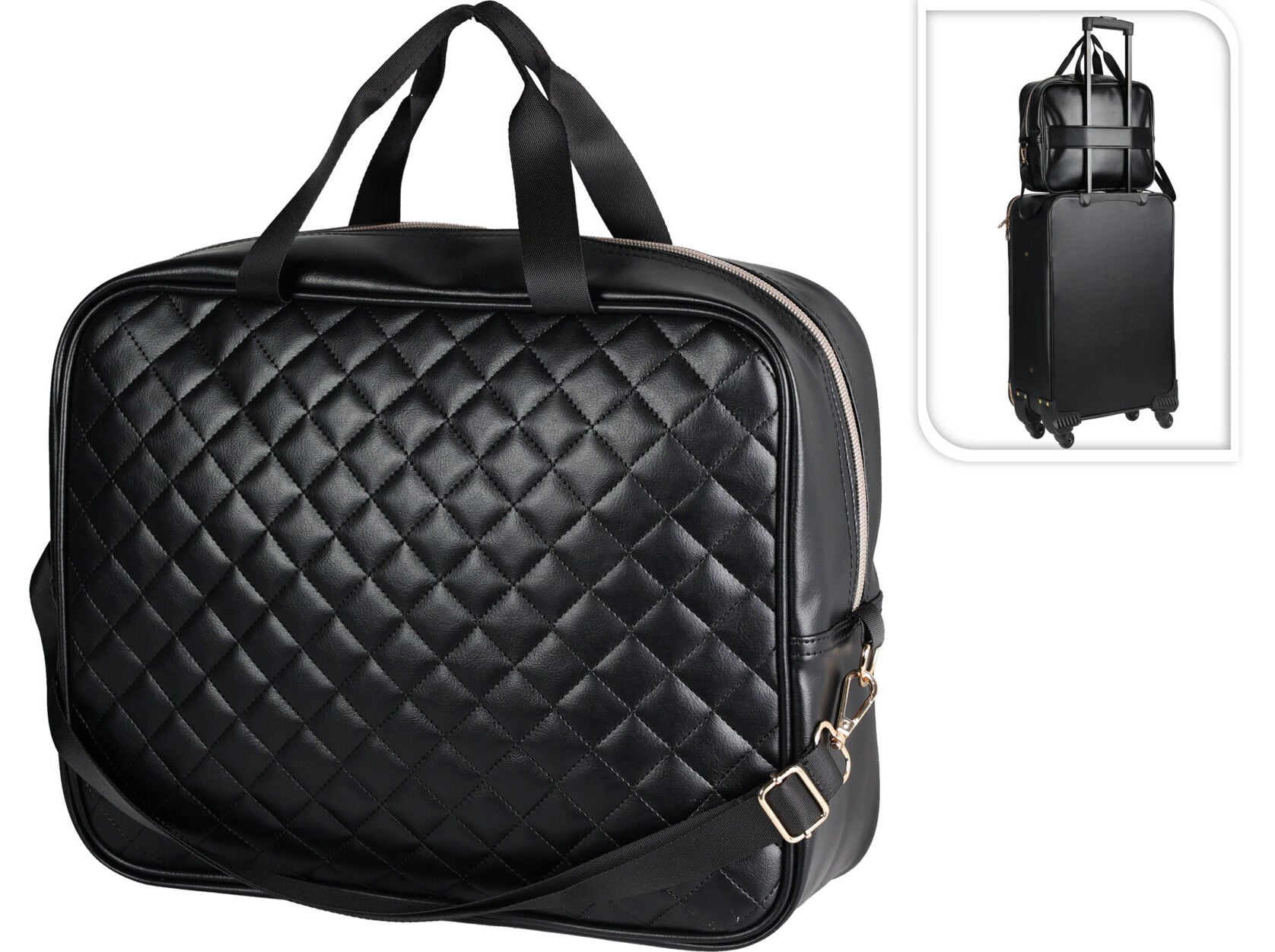 SACO DE VIAGEM PRETO 34X12X27 CM