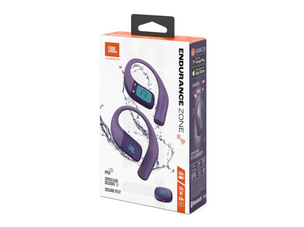 AURICULARES TWS JBL ENDURACE ZONE ROXO image number 9