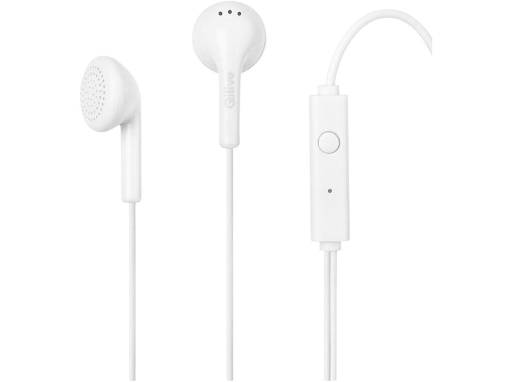 AURICULARES QILIVE 887217 C/MICRO BRANCO Q.1666 image number 0