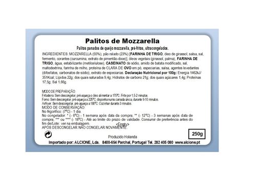 PALITOS DE MOZZARELLA LEDUC 250G