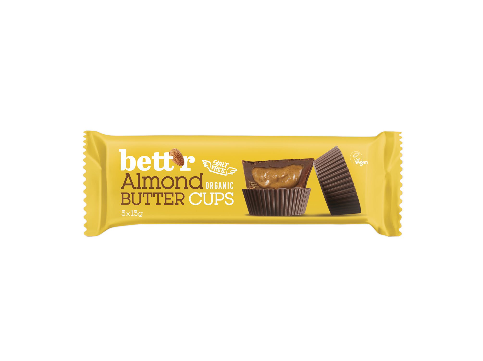 SNACK CHOCOLATE BETT'R RECHEIO AM&Ecirc;NDOA 39G