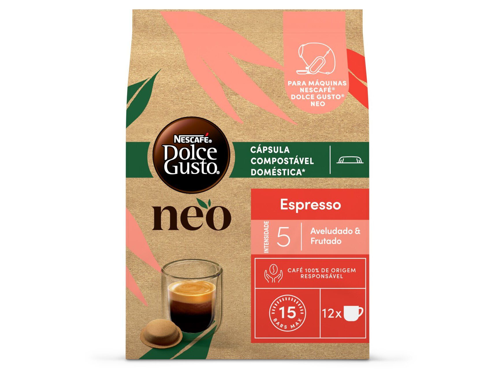 C&Aacute;PSULAS SISTEMA NEO DOLCE GUSTO ESPRESSO 12 CAPS image number 0