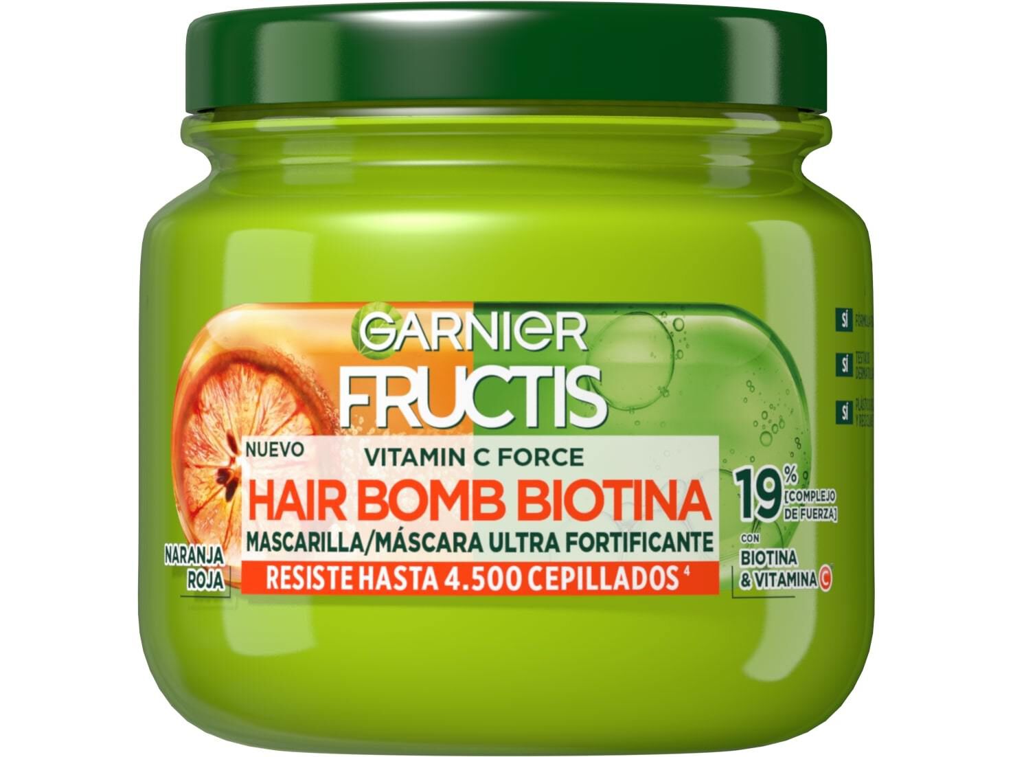 M&Aacute;SCARA FRUCTIS BOMB BIOTINA FORTIFICANTE 320ML image number 0