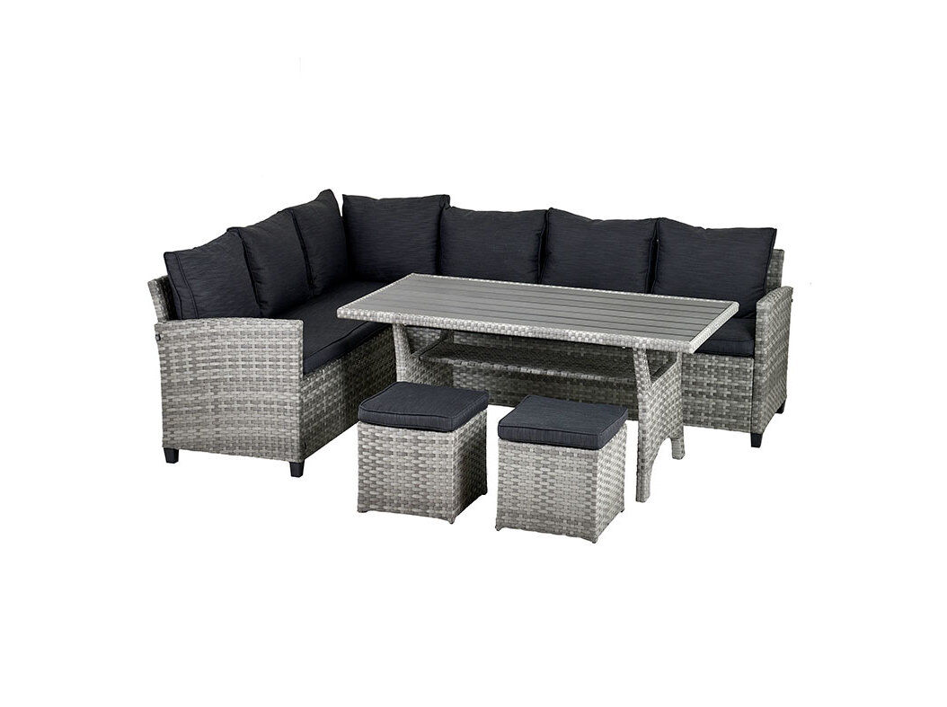 CONJUNTO DE REFEI&Ccedil;&Atilde;O GARDENSTAR 2 SOF&Aacute;S + MESA + 2 BANCOS image number 0