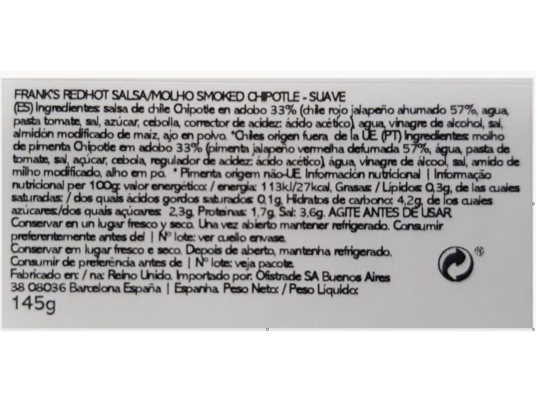 MOLHO REDHOT FRANKS SMOKED 145G image number 1