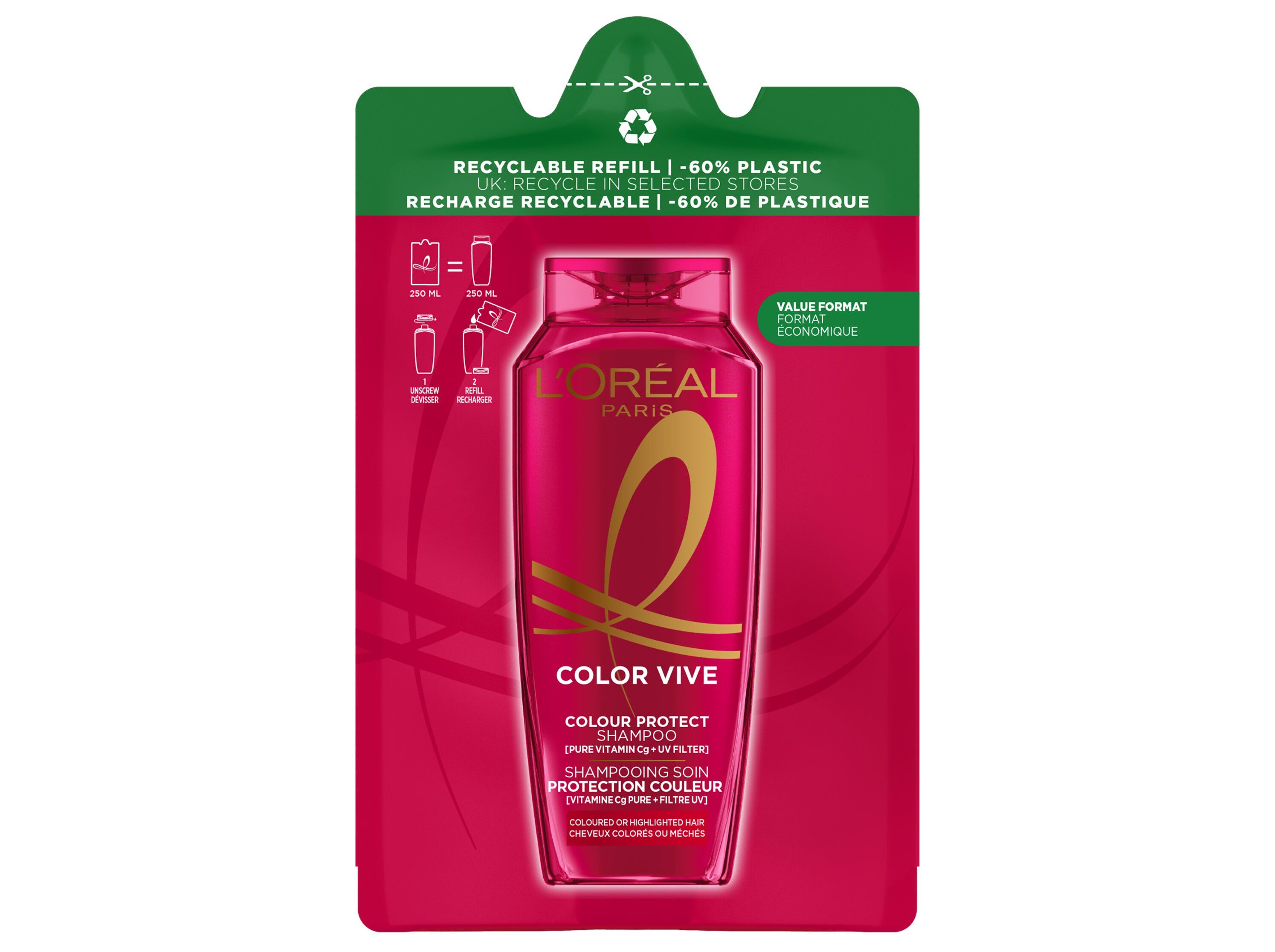 CHAMPO ELVIVE REFILL COLOR VIVE 500ML image number 0