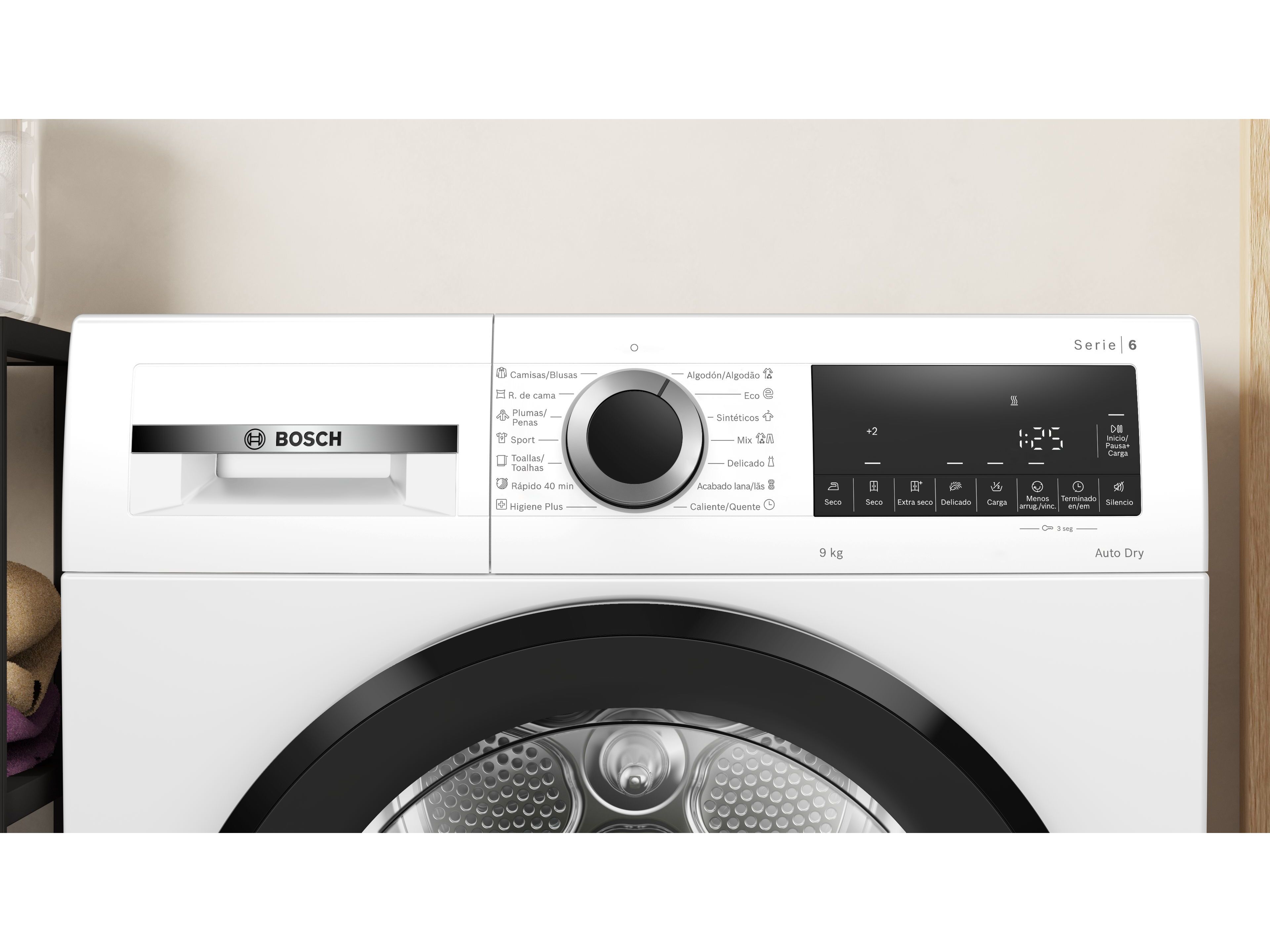 M&Aacute;QUINA SECAR ROUPA BOSCH WQG243D0ES BRANCO C 9KG image number 1