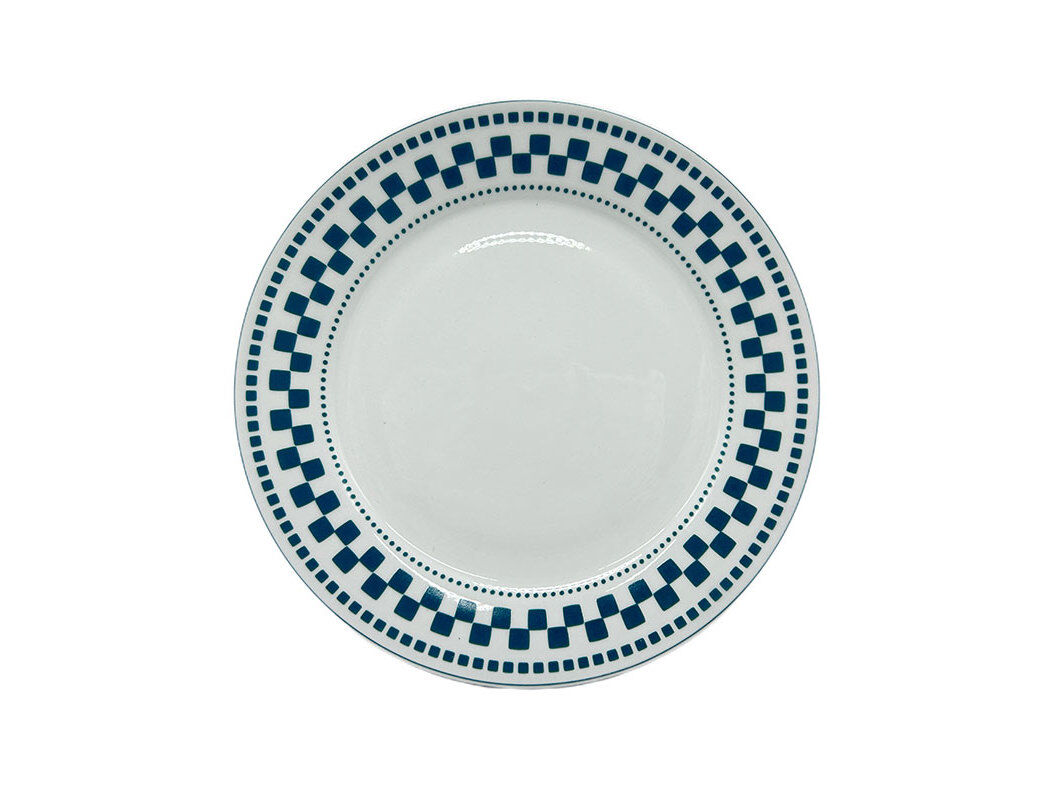 PRATO SOBREMESA ACTUEL PORCELANA AZUL 19CM
