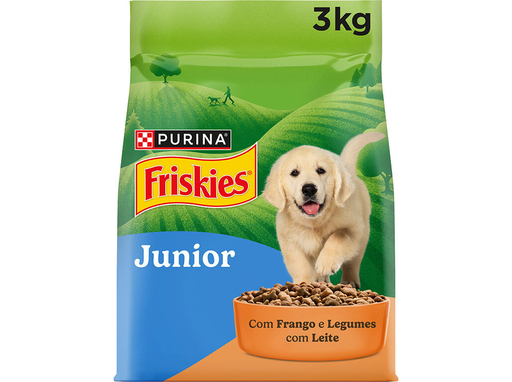 RA&Ccedil;&Atilde;O PARA C&Atilde;O FRISKIES J&Uacute;NIOR COM FRANGO 3KG image number 0