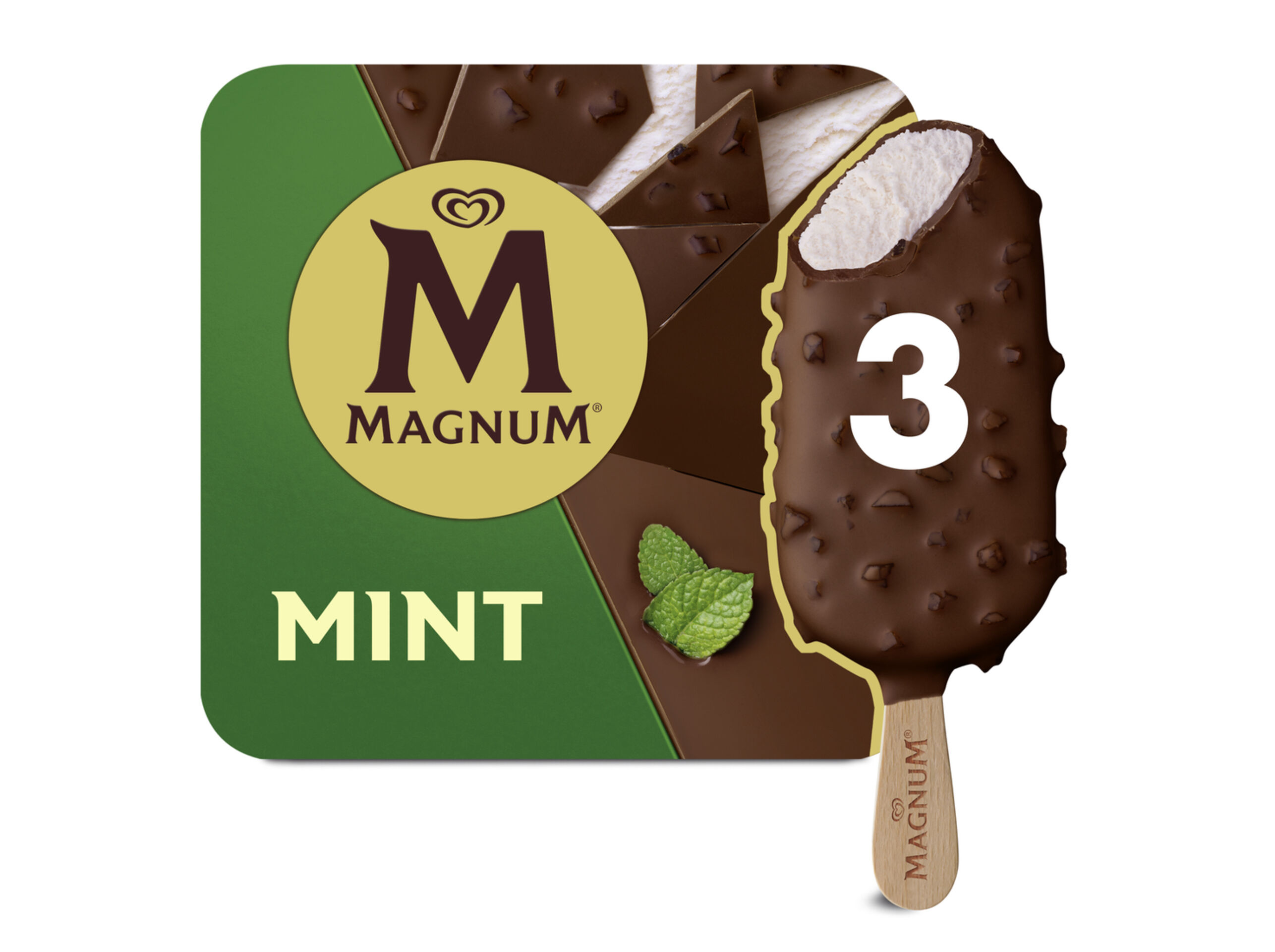 GELADO MAGNUM MENTA 3X100 ML image number 1