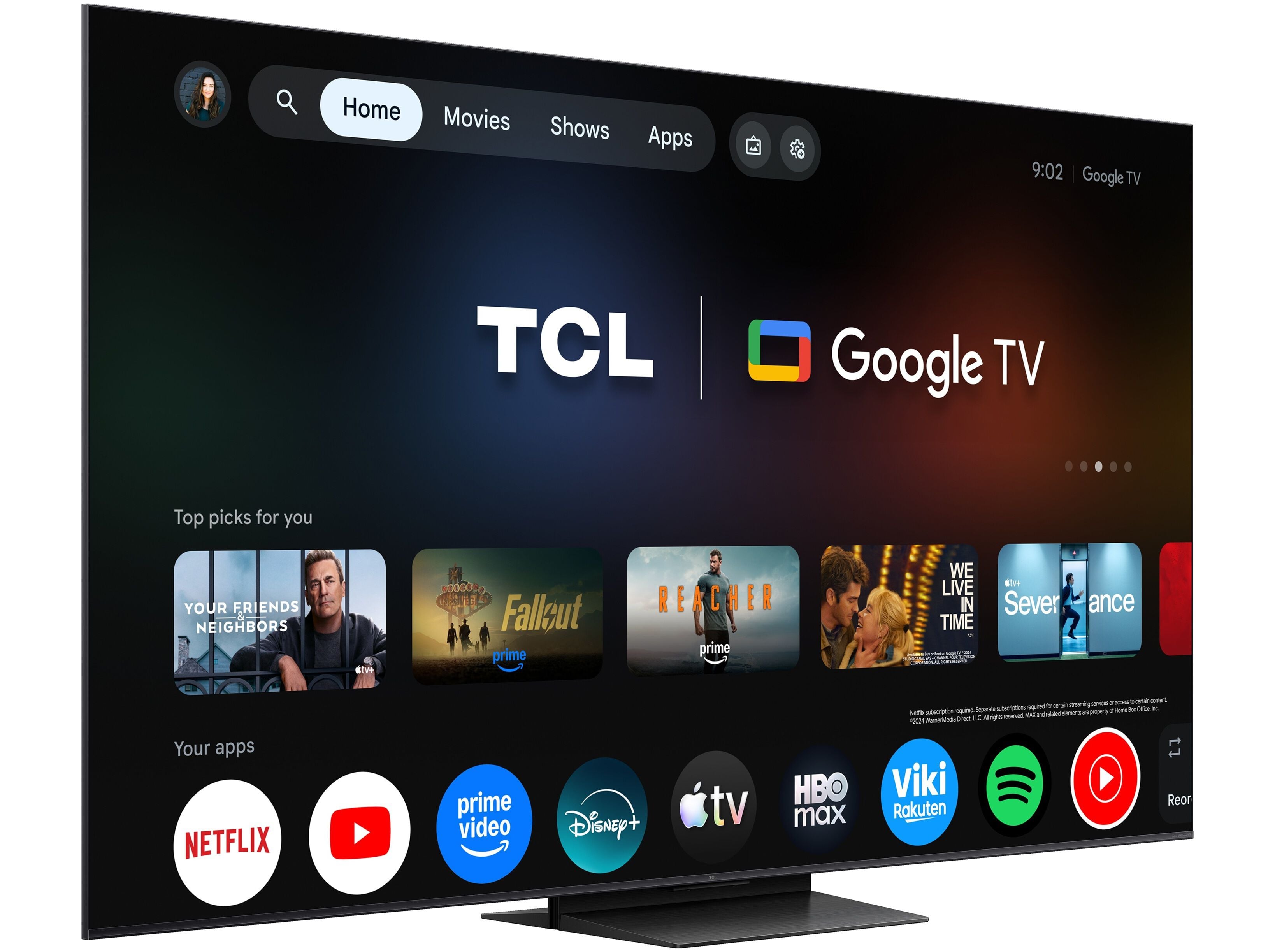 TV MINILED TCL 55C7L SQD (55" 144HZ GOOGLE TV 140CM) image number 5