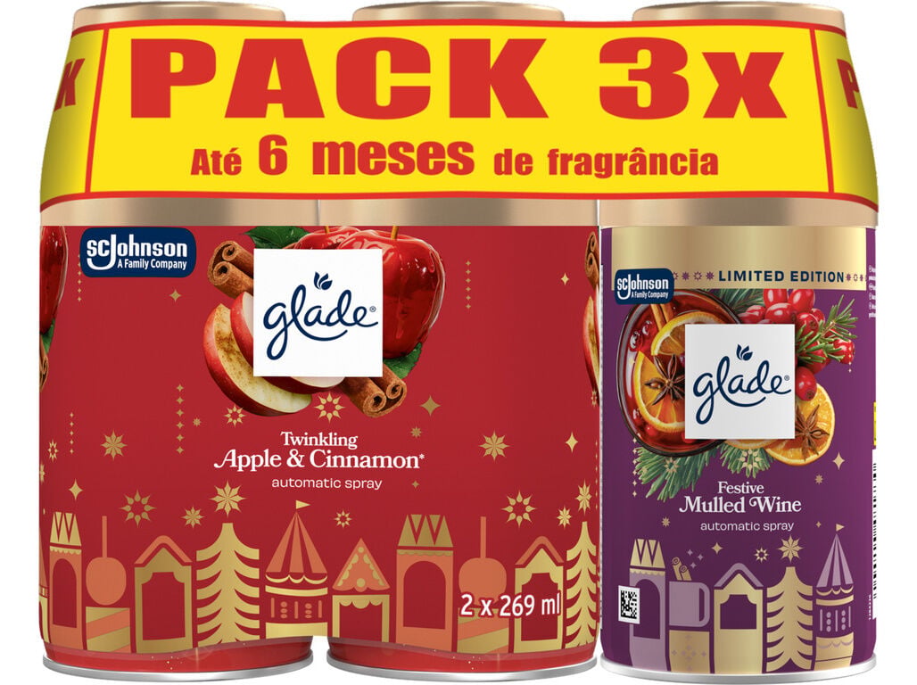 AMBIENTADOR PORT&Aacute;TIL GLADE 2APPLE+1BERRY REC 3UN image number 0