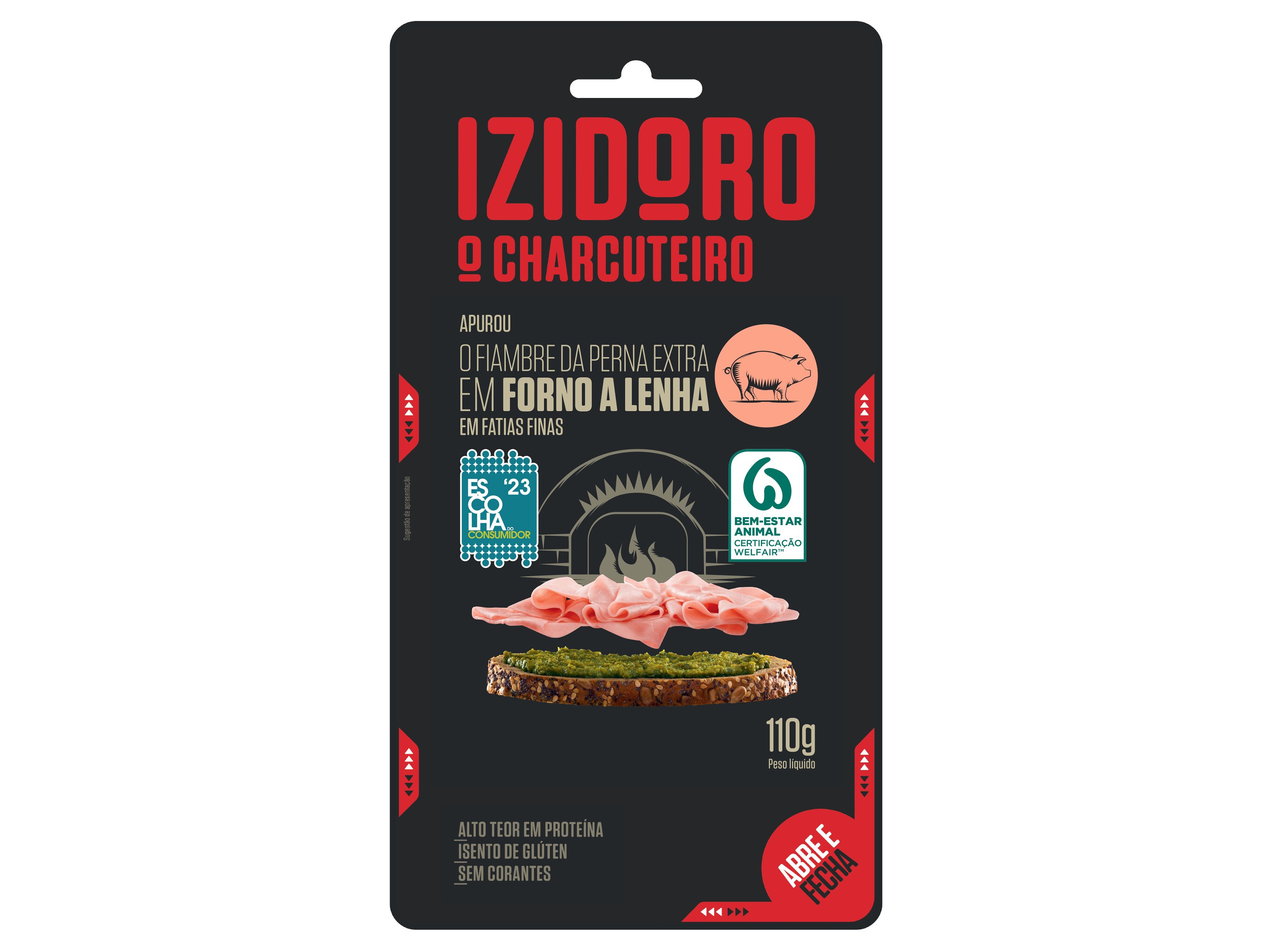 FIAMBRE PERNA EXTRA IZIDORO FORNO A LENHA 110 G image number 0