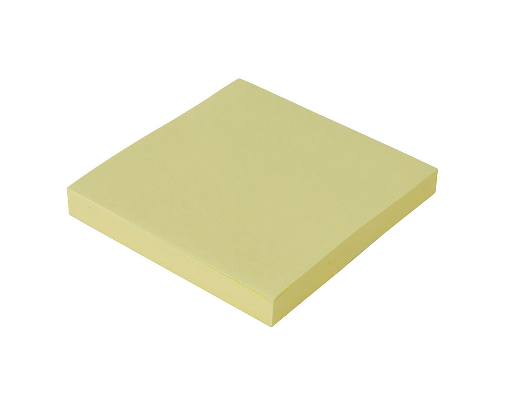 BLOCOS DE NOTAS ADERENTES AUCHAN AMARELO 75X75MM 100 FOLHAS image number 1