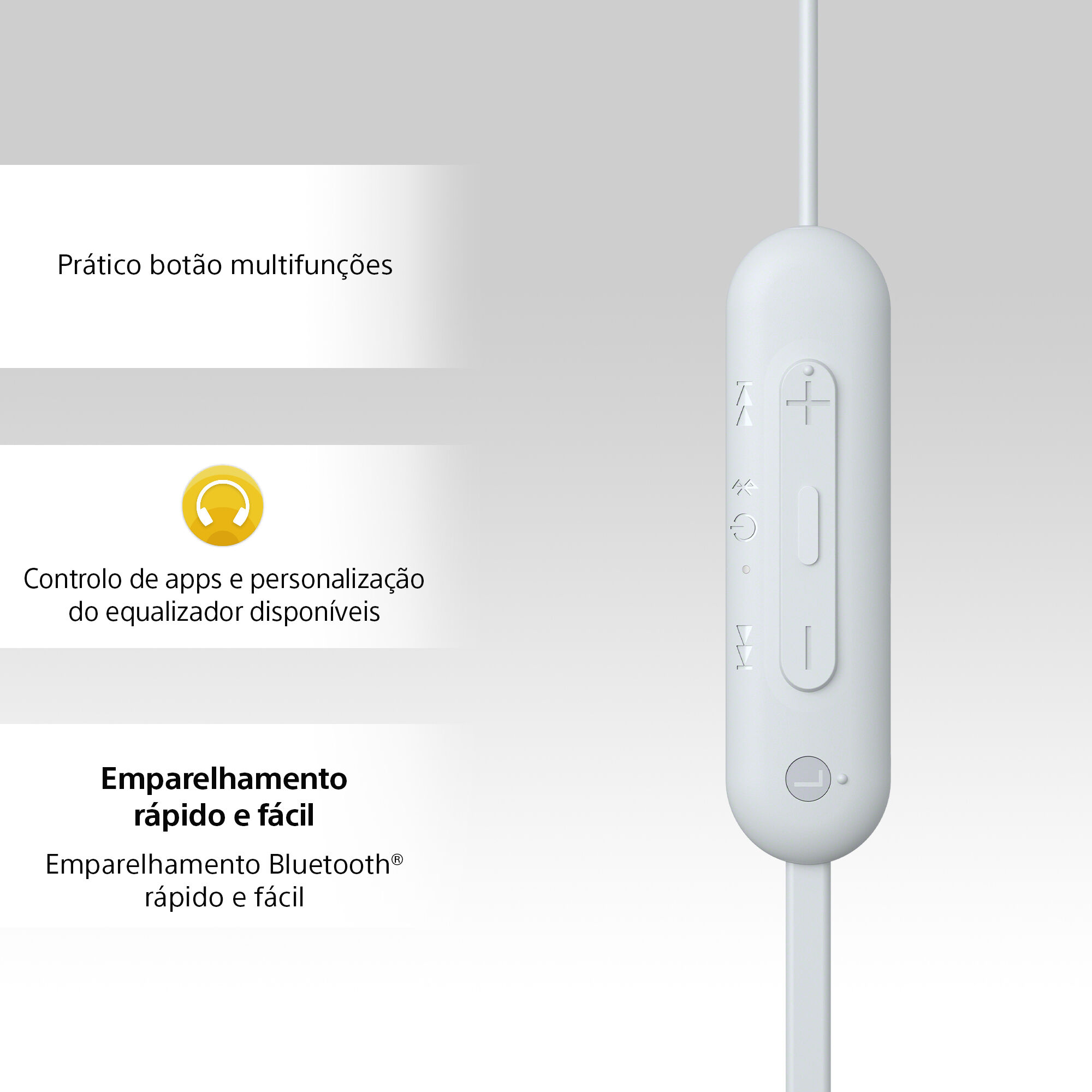 AURICULARES SEM FIO SONY WIC100W.CE7 BRANCO image number 4