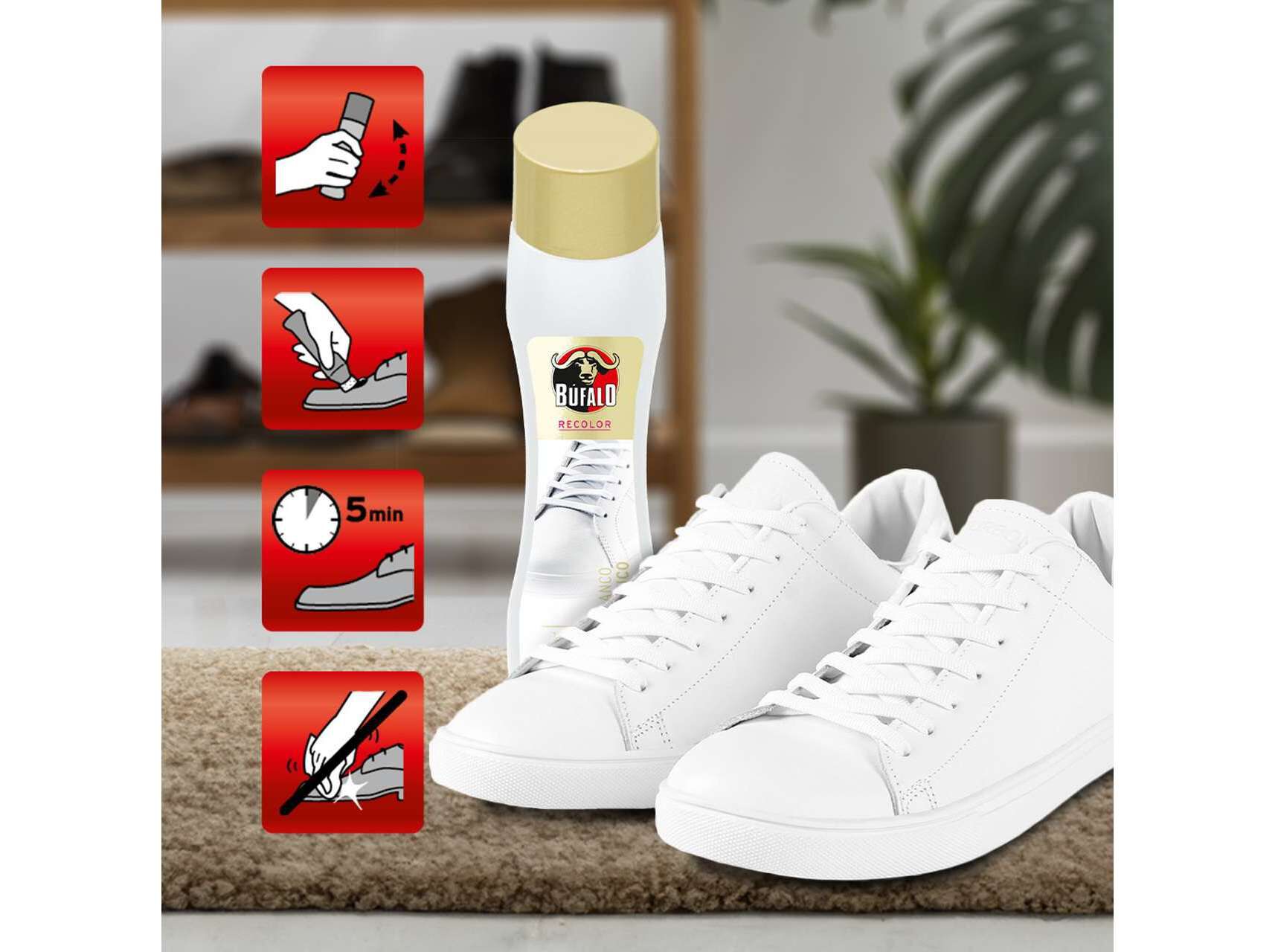 AUTOBRILHANTE CAL&Ccedil;ADO COM ESPONJA BRANCO B&Uacute;FALO 50ML image number 2