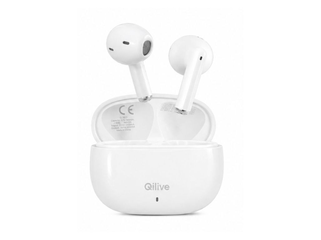 AURICULARES TRUE WIRELESS QILIVE Q.1617 (BLUETOOTH 5.4 BRANCOS)