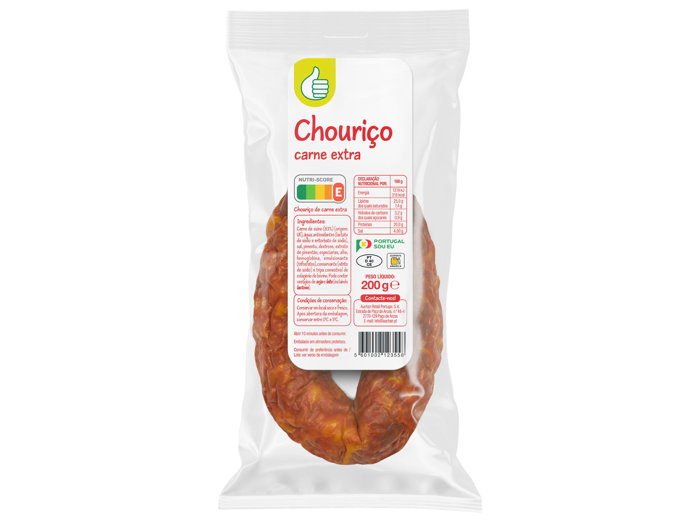 CHOURI&Ccedil;O CARNE EXTRA POLEGAR 200 G image number 1