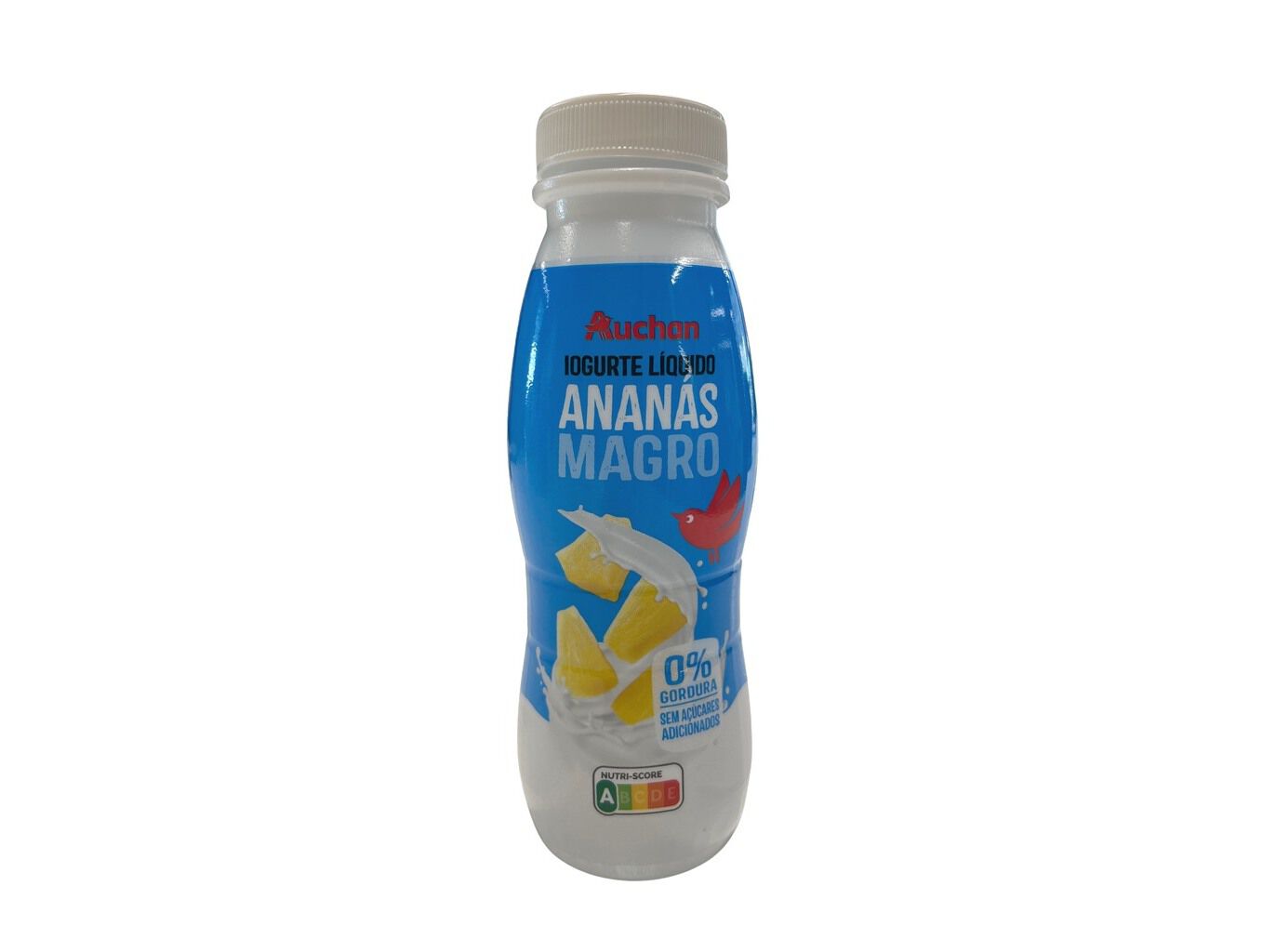 IOGURTE AUCHAN L&Iacute;QUIDO MAGRO ANAN&Aacute;S 170G image number 0