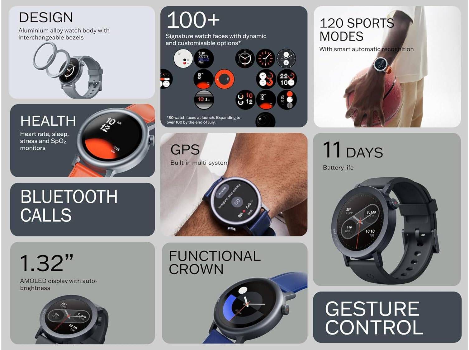 SMARTWATCH CMF BY NOTHING WATCH PRO 2 ASH GREY image number 4
