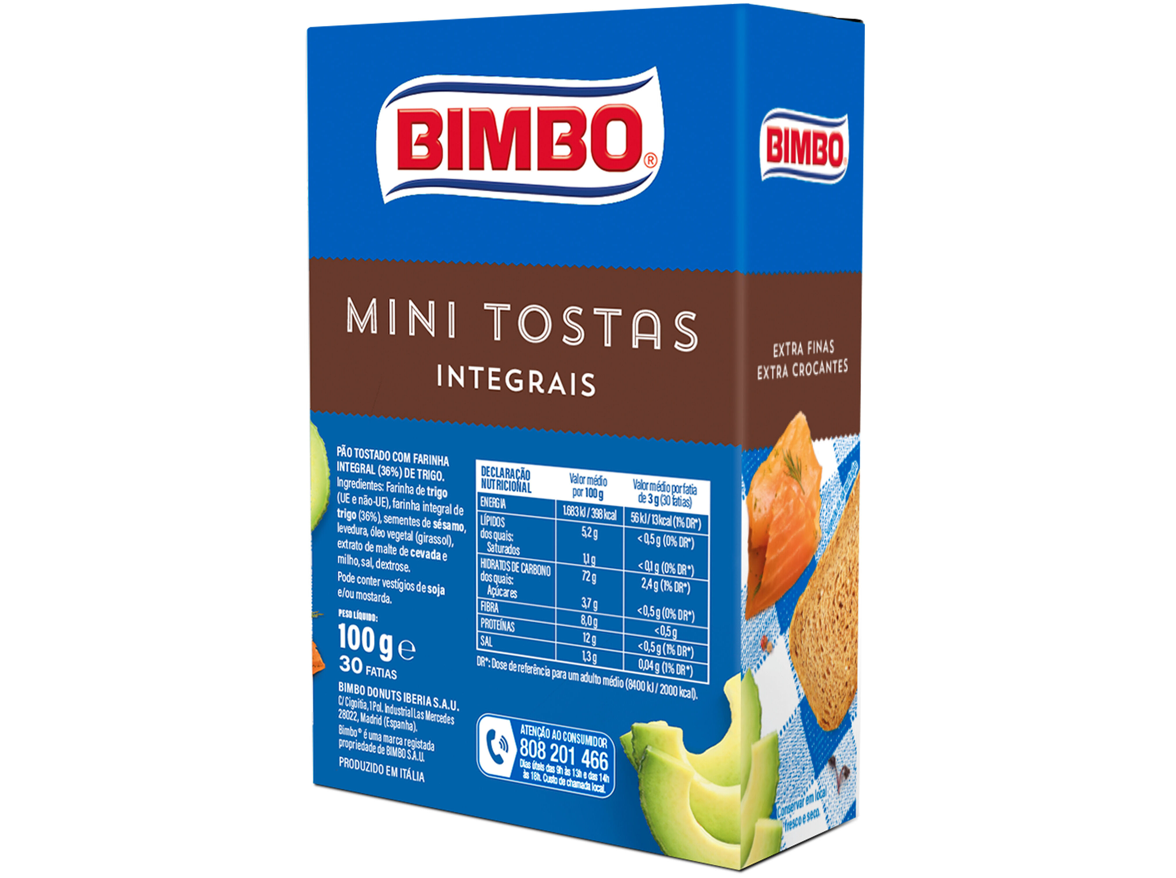 MINI TOSTA BIMBO INTEGRAIS 100G image number 1
