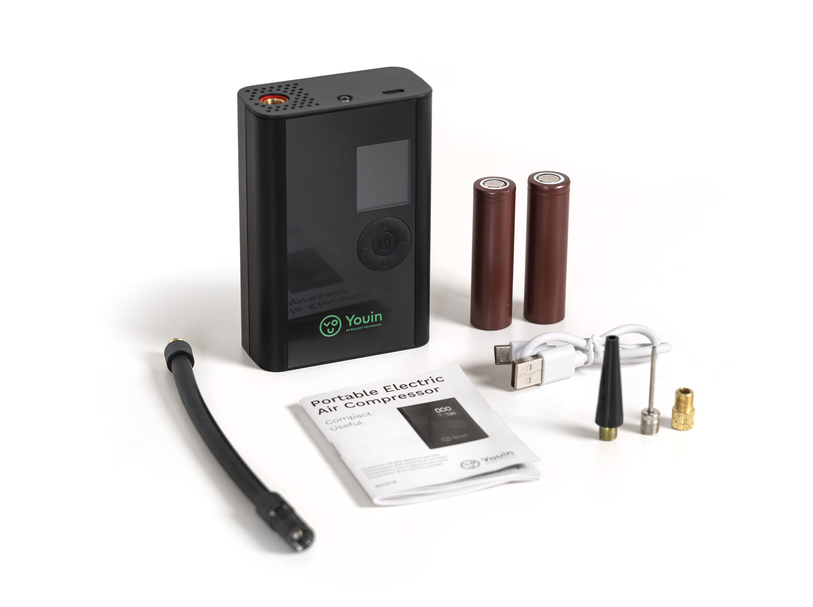 COMPRESSOR PORT&Aacute;TIL YOUIN MA1018 5V PRETO image number 3