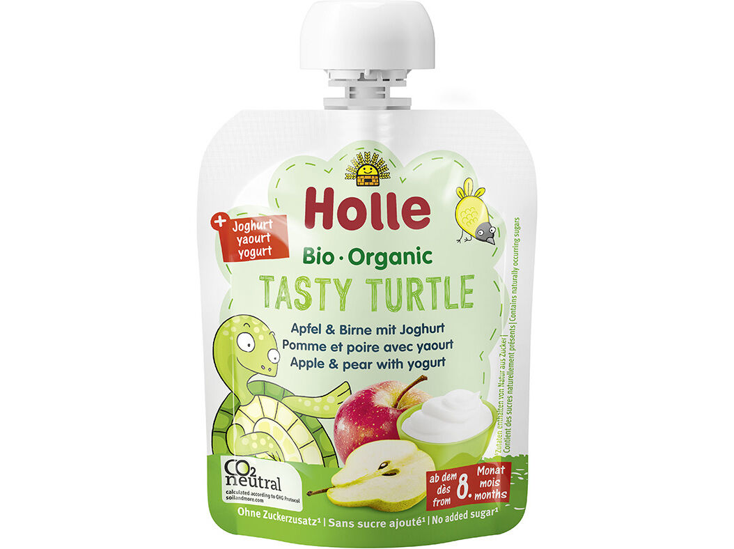 SAQUETA BIO HOLLE IOGURTE MA&Ccedil;A PERA 8M 85G image number 0