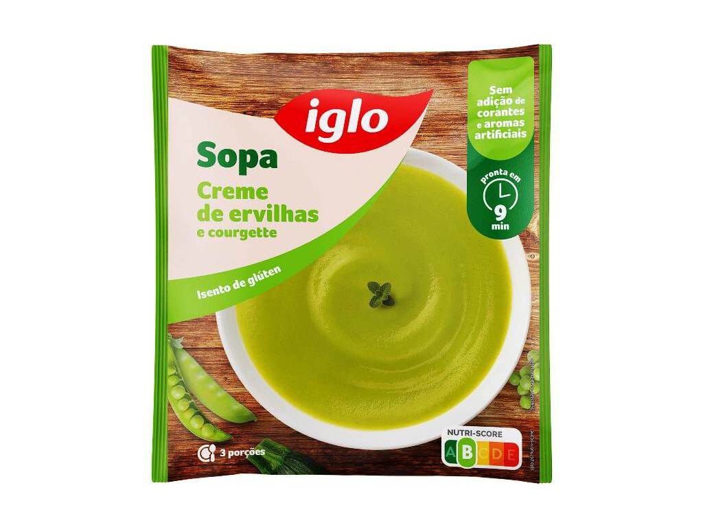 SOPA IGLO ERVILHAS&COURGETTE 600G image number 1