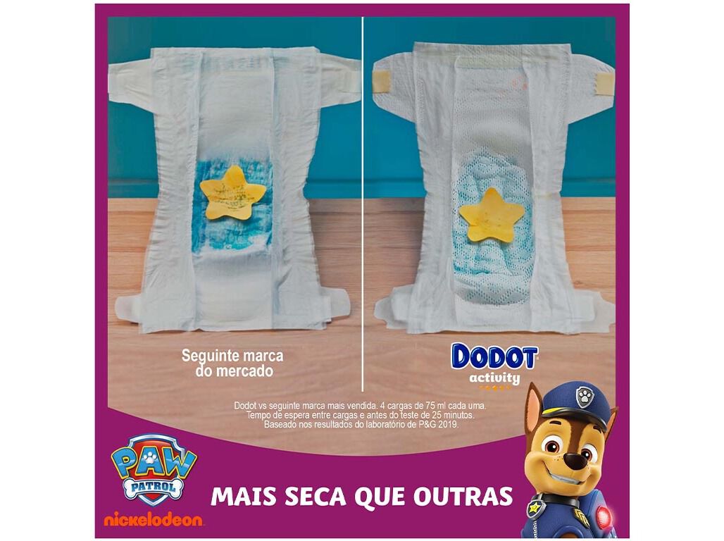 FRALDAS DODOT ACTIVITY EXTRA T3+ 7-11KG 60 UN image number 4