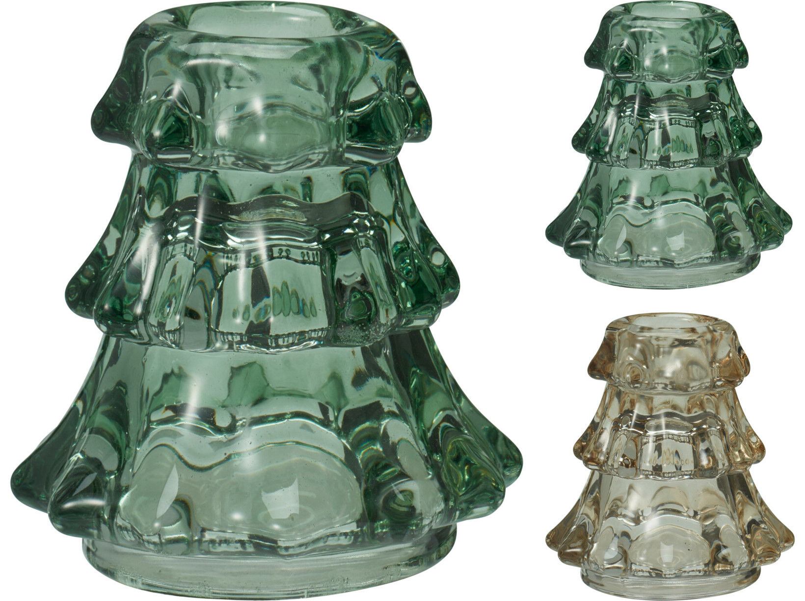 SUPORTE DE VELA 7X7X7.6CM CORES SORTIDAS image number 1