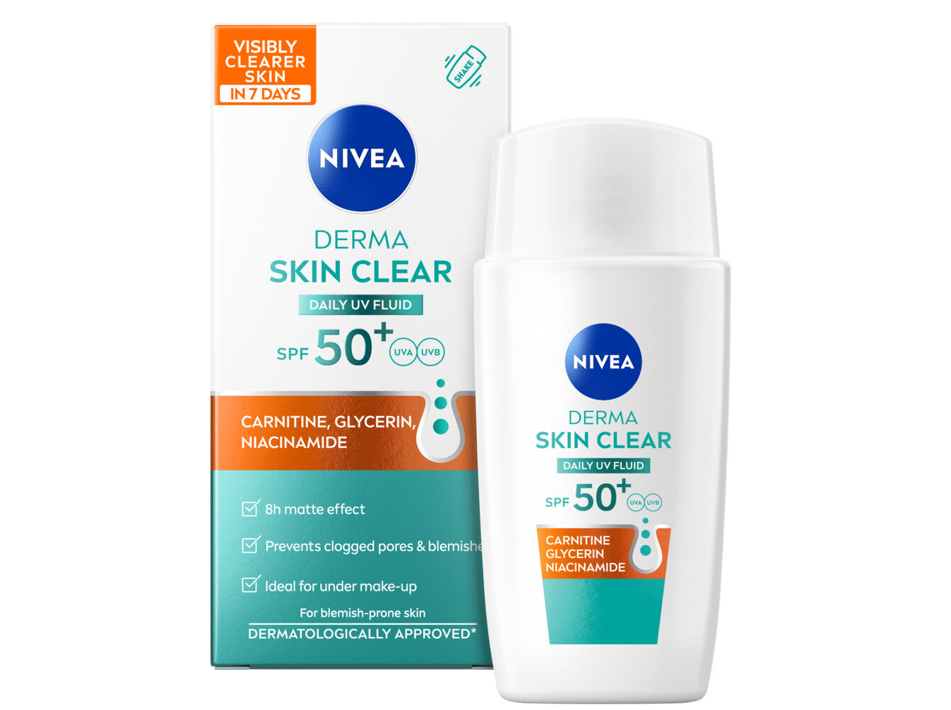 CREME FLUIDO NIVEA DERMA SKIN CLEAR FP50 40ML