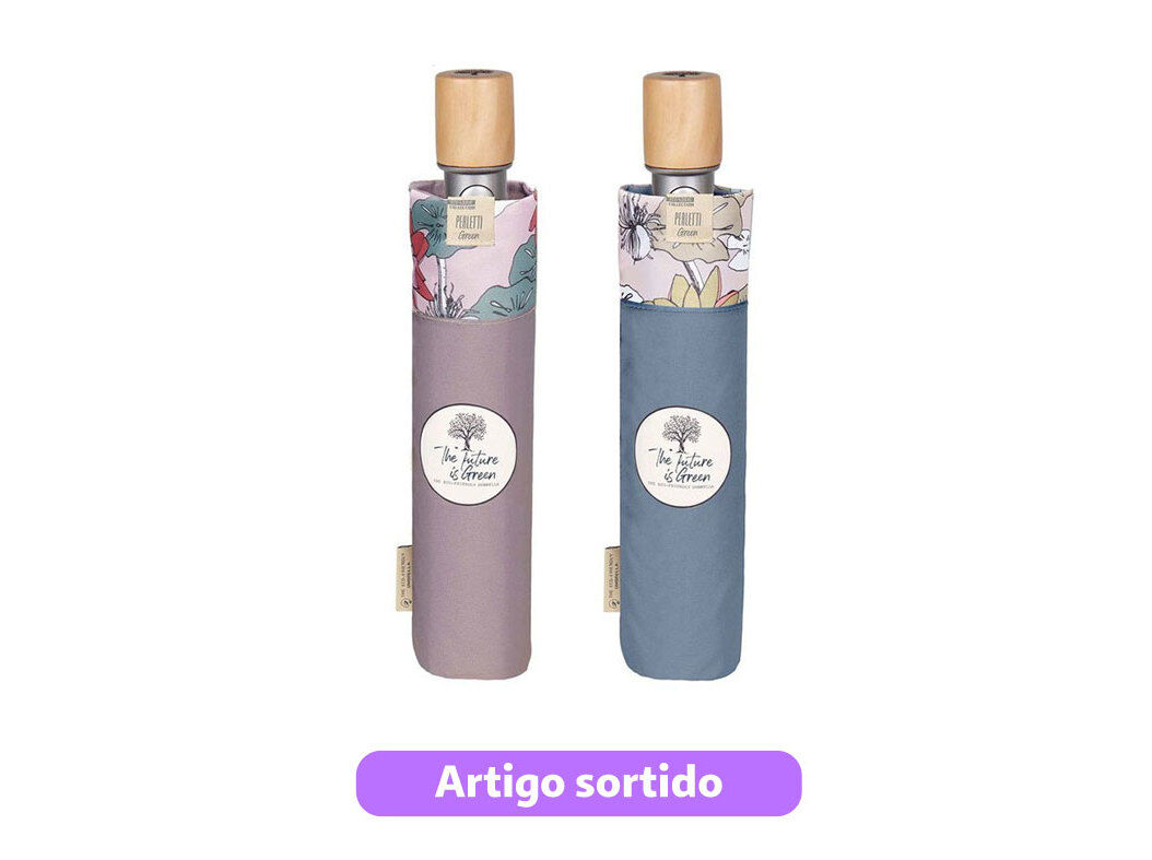 GUARDA-CHUVA SENHORA CURTO PERLETTI AUTOM&Aacute;TICO CORES SORTIDAS