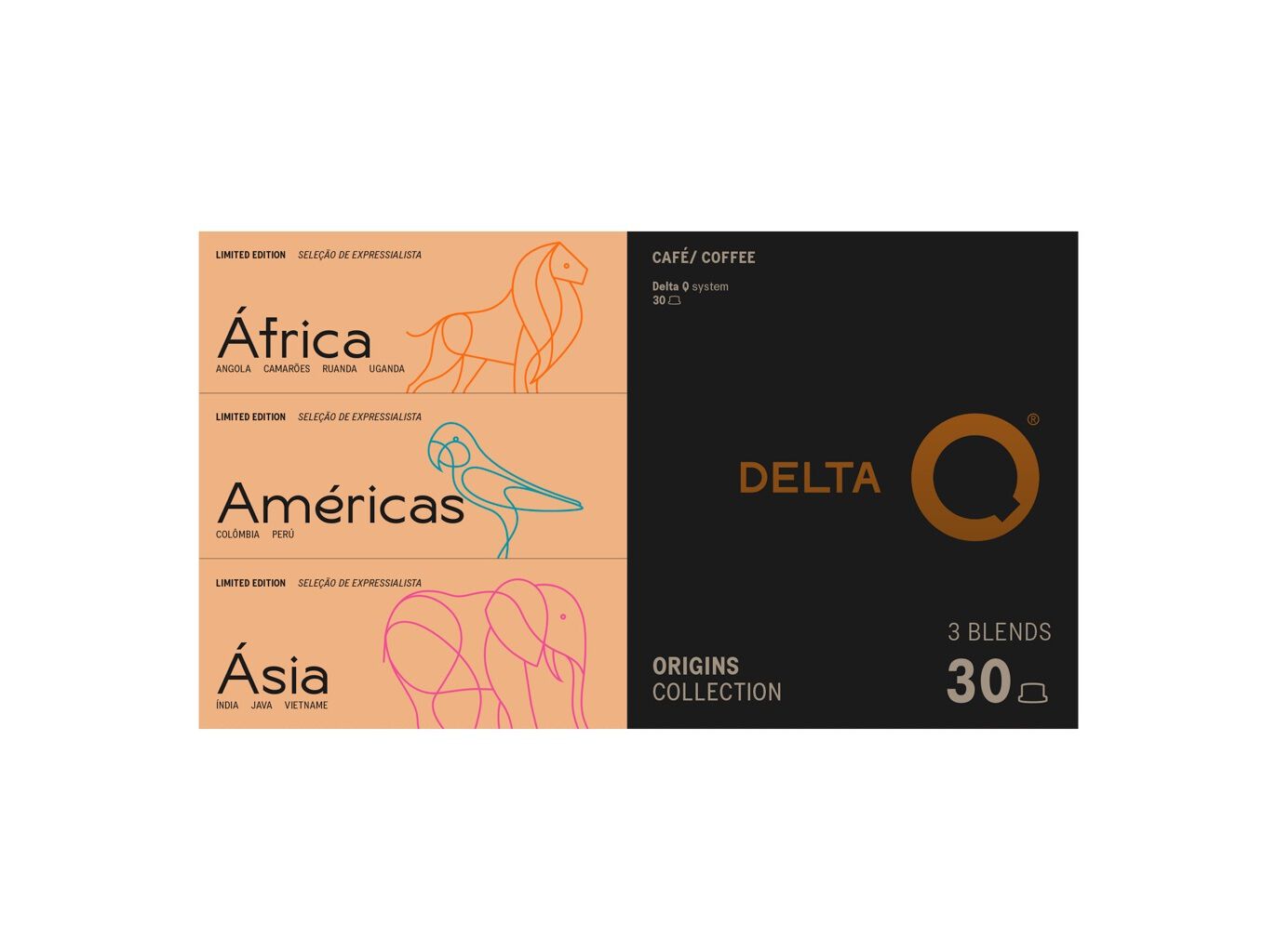 C&Aacute;PSULAS CAF&Eacute; DELTA Q PACK ORIGENS 30 UN image number 0