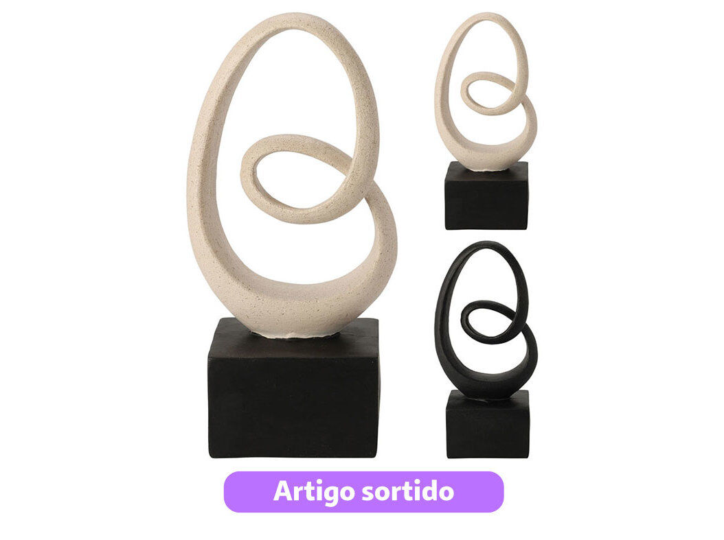 ORNAMENTO DECORATIVO 12X8X24 CM CORES SORTIDAS