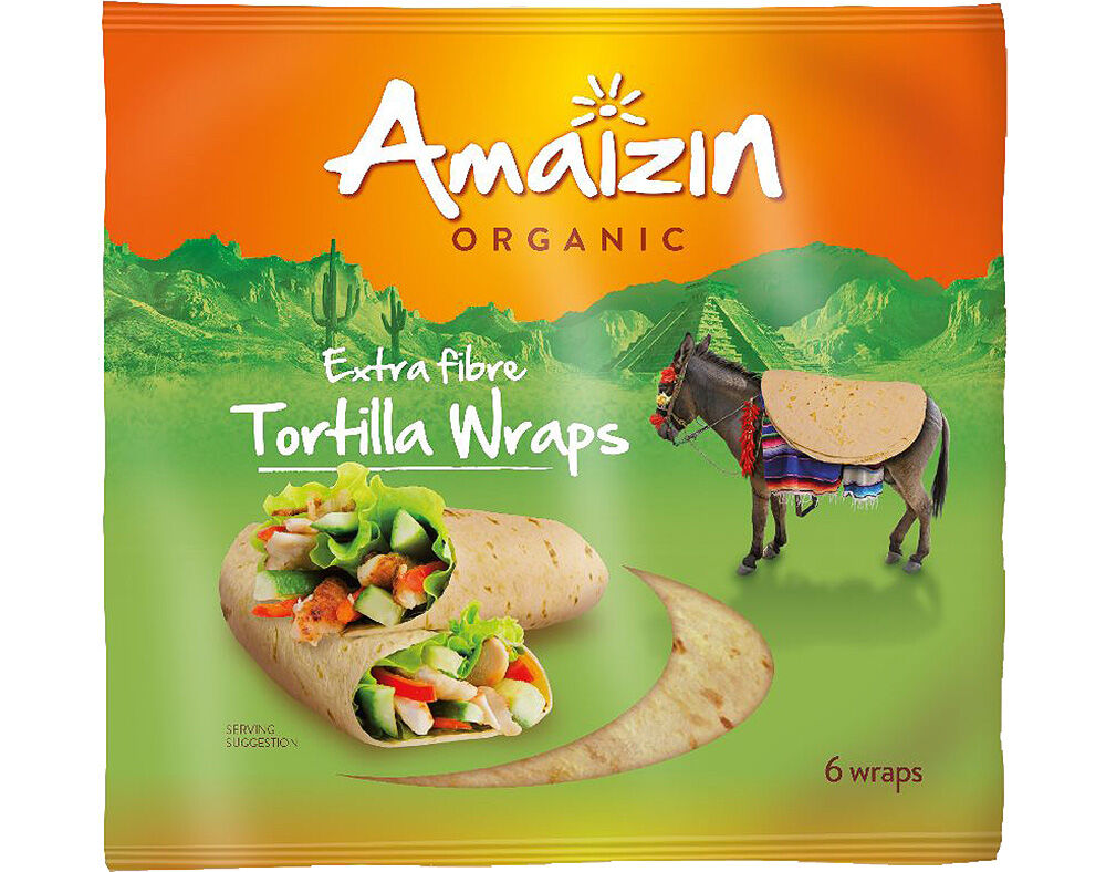 TORTILHA AMAIZIN WRAP TRIGO EXTRA FIBRA 6UN 240G image number 0