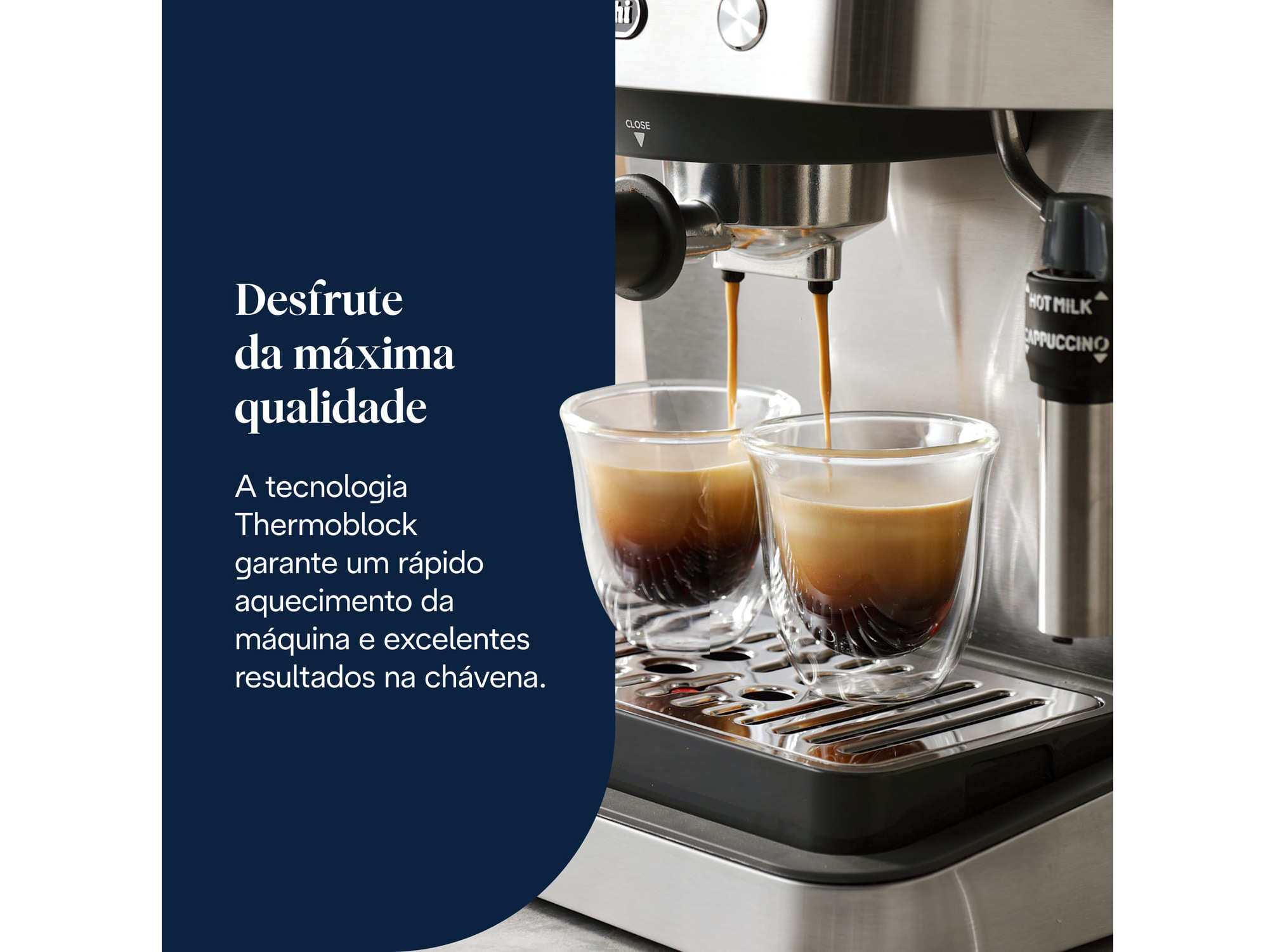 M&Aacute;QUINA DE CAF&Eacute; EXPRESSO MANUAL DELONGHI EM450 CLASSIC image number 4