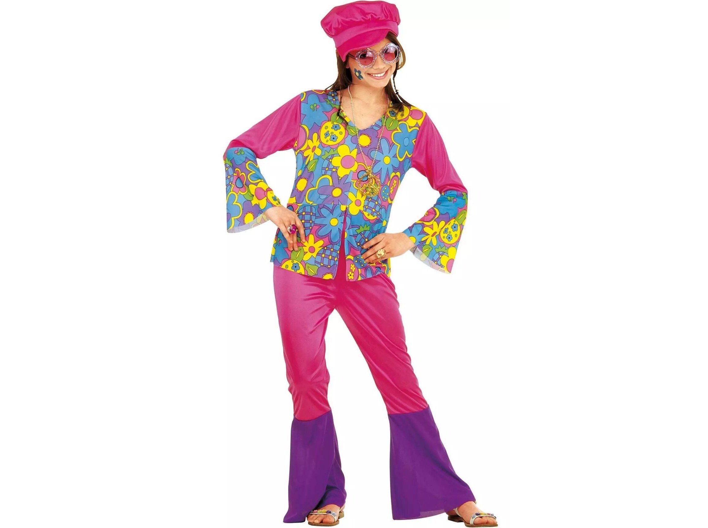 DISFARCE HIPPIE GIRL TOPBRANDS 11/13 ANOS 158CM