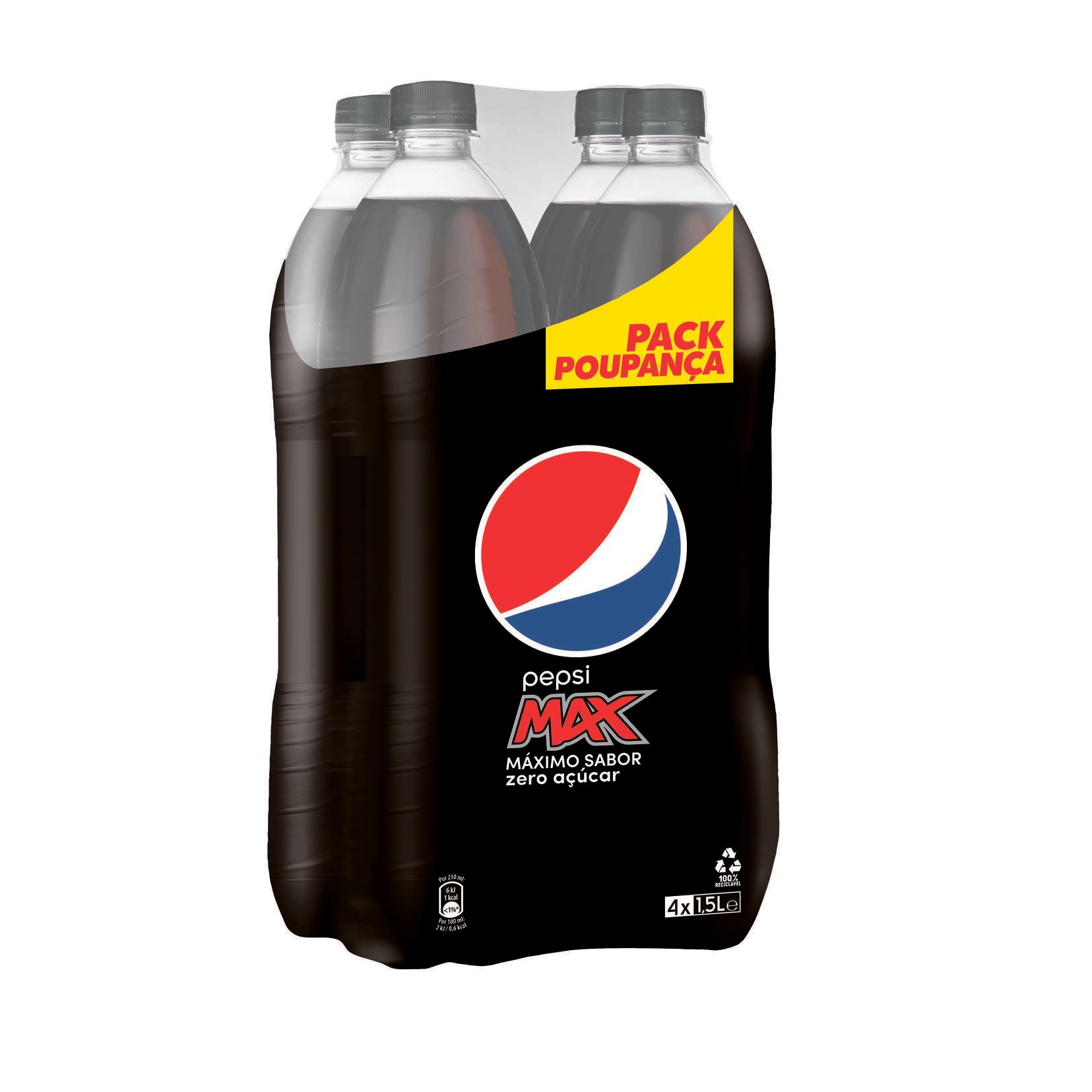 REFRIGERANTE COM G&Aacute;S PEPSI MAX 4X1.5L image number 0