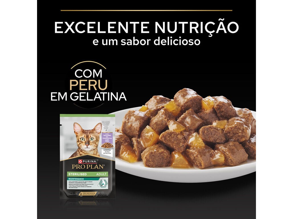 COMIDA H&Uacute;MIDA GATO PRO PLAN ESTERILIZADO PERU 85G image number 3