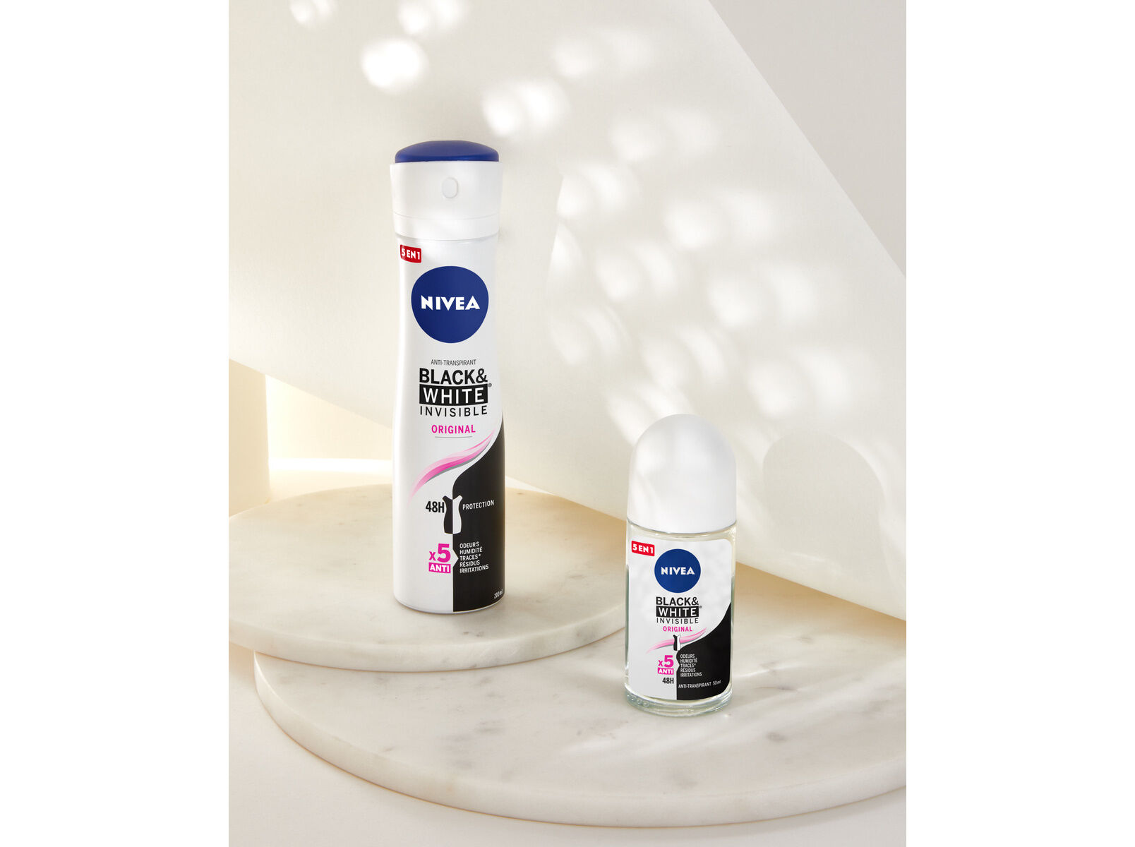 Desodorizante Roll-on Invisible for Black & White Original NIVEA 50 ml image number 2