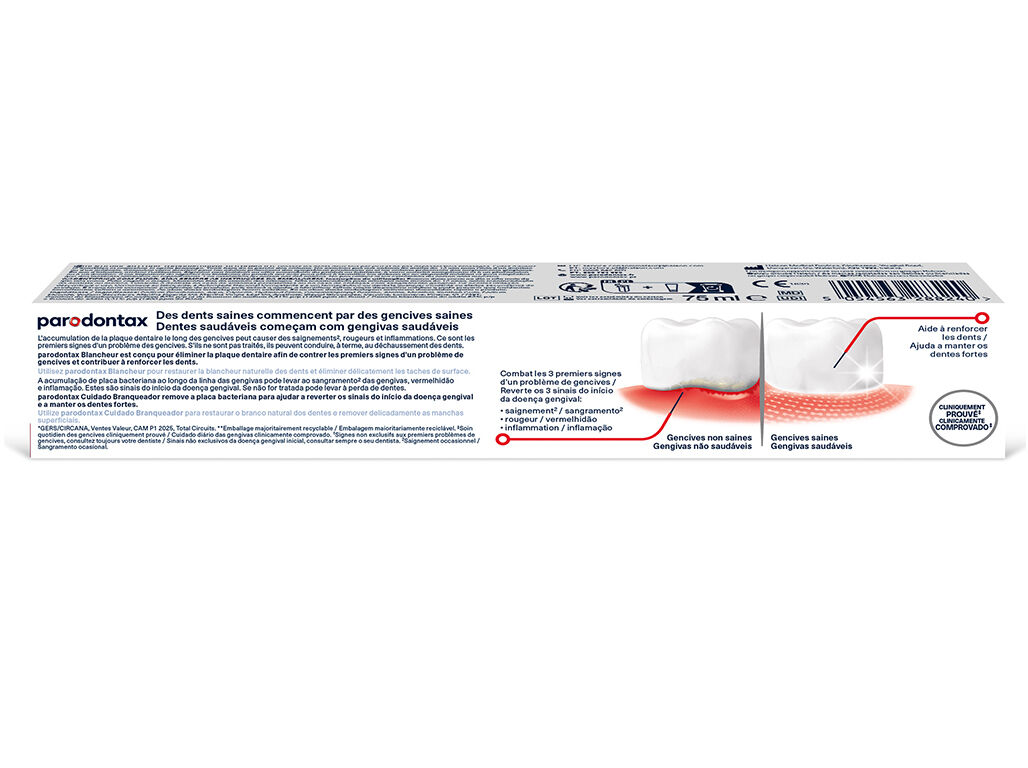 PASTA DE DENTES BRANQUEADORA PARODONTAX 75ML image number 1