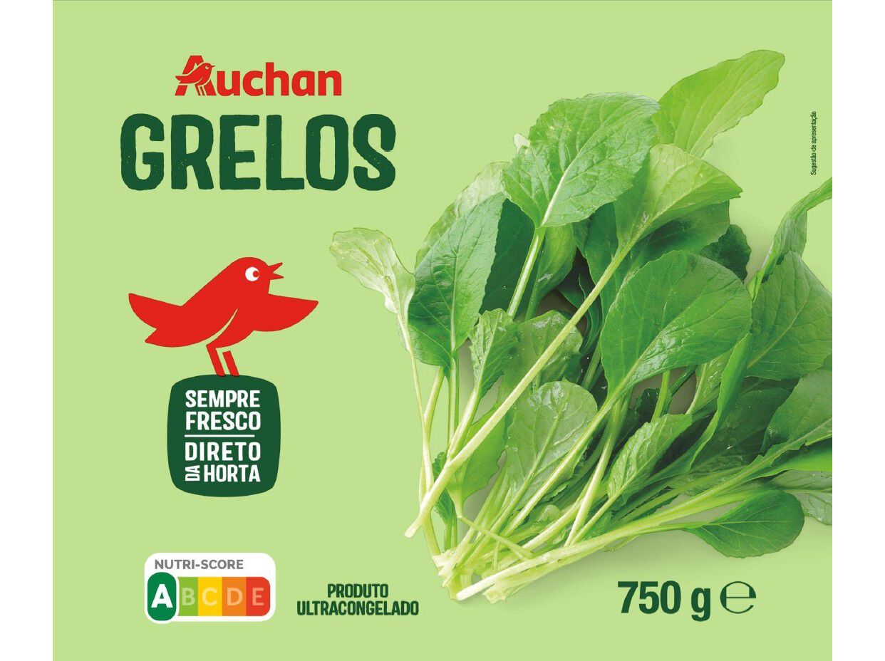 GRELOS NABO AUCHAN EM FOLHAS 750G