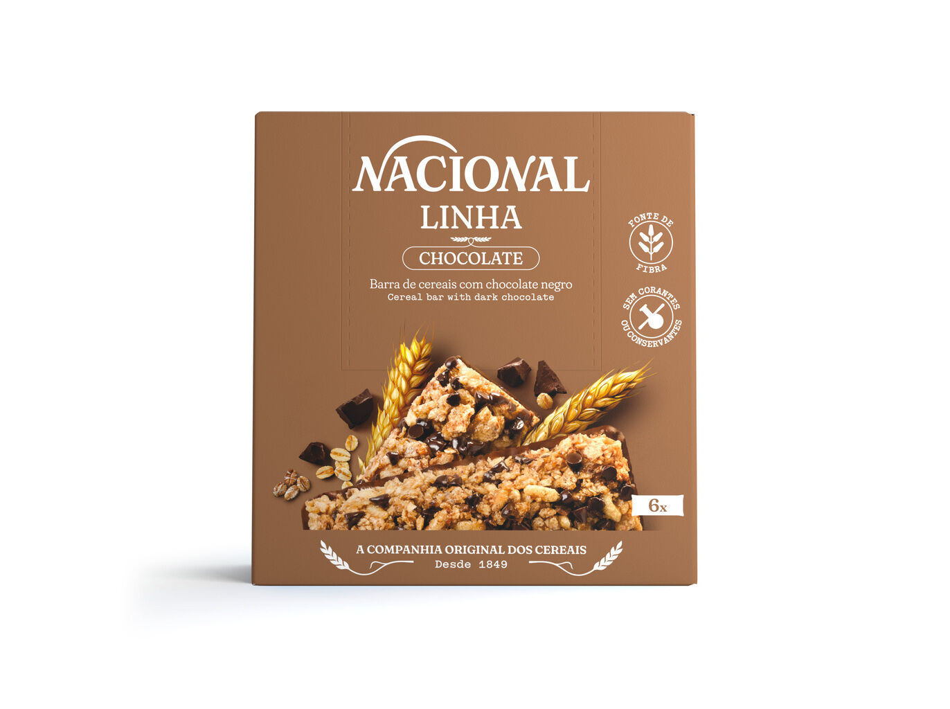 BARRAS NACIONAL CEREAIS CHOCOLATE NEGRO 6UN