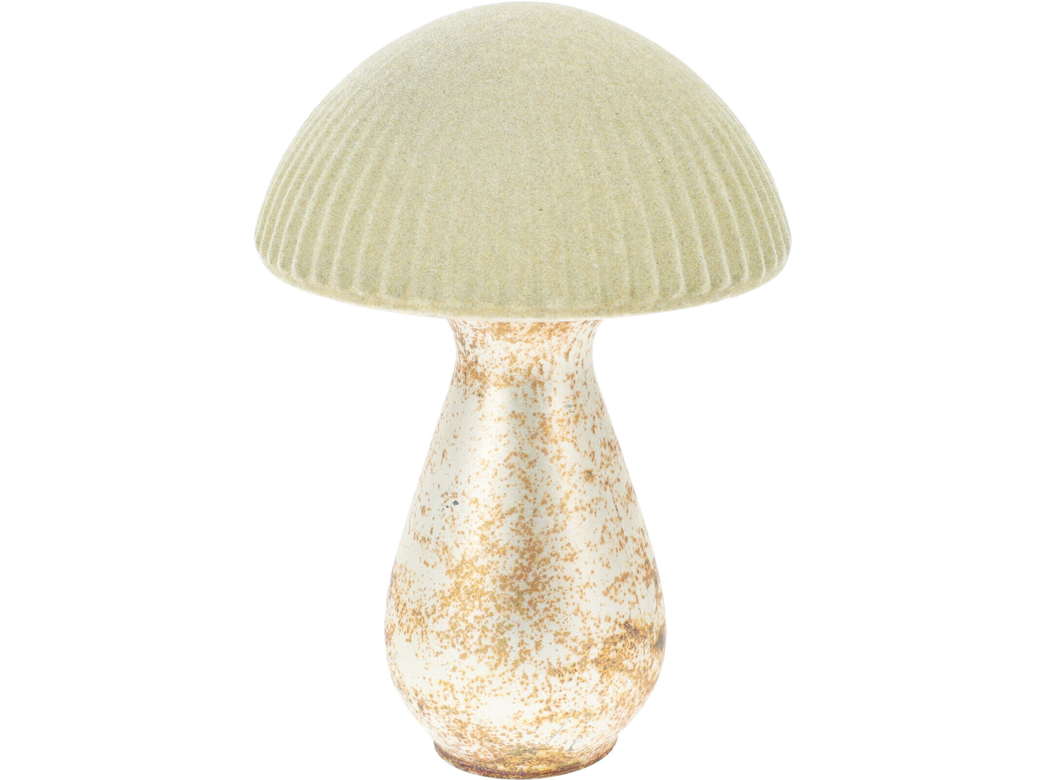 COGUMELO DECORATIVO BEGE 14X14X21CM image number 0