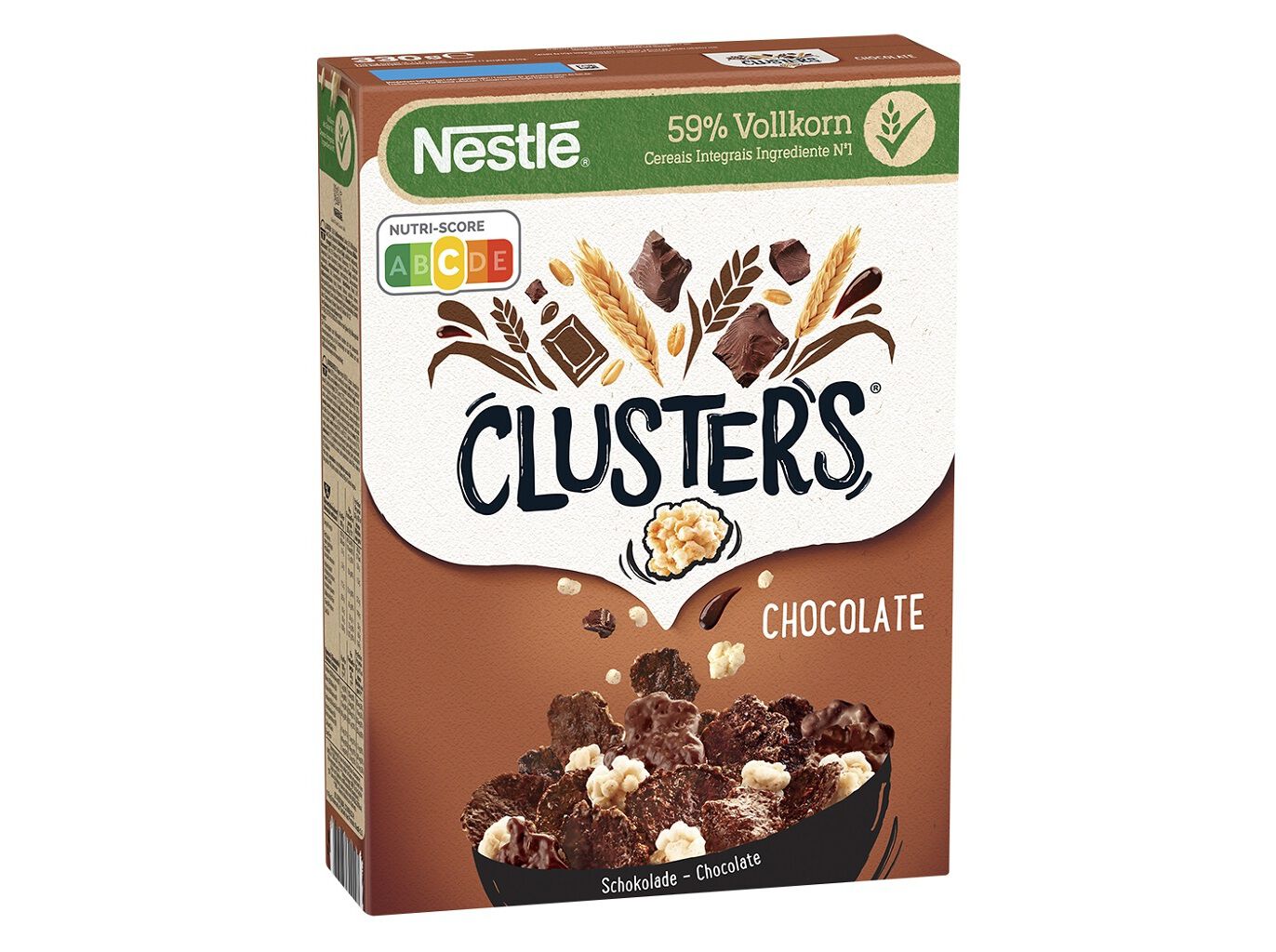 CEREAIS NESTL&Eacute; CLUSTERS CHOCOLATE 330G image number 0