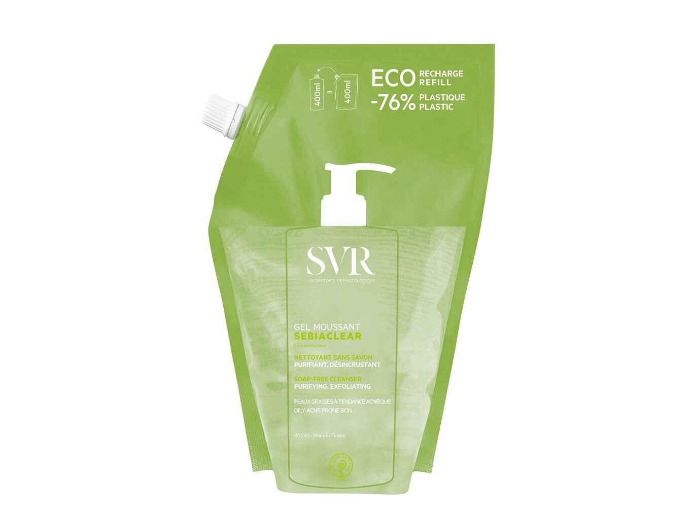 GEL LIMPEZA SVR SEBIACLEAR ECO REFFIL 400ML image number 0
