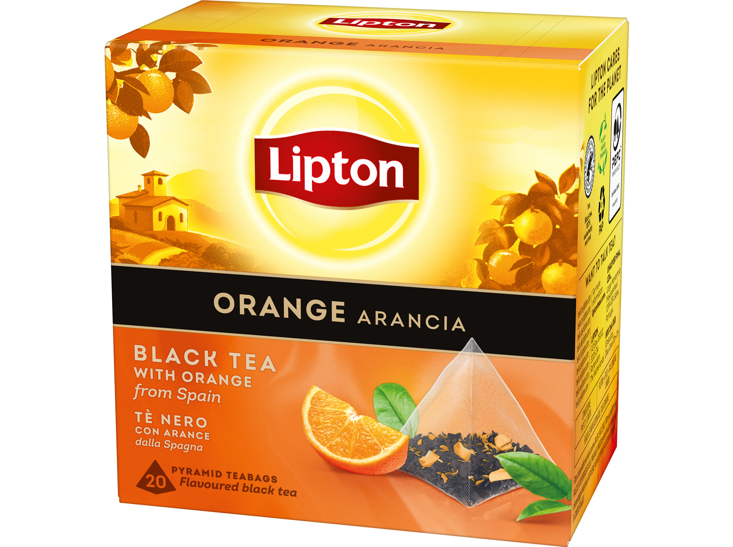CH&Aacute; PRETO LIPTON LARANJA 20 SAQ image number 1