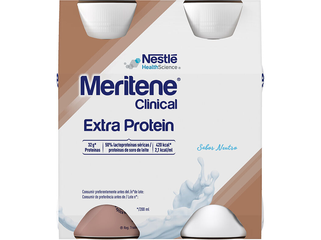 SUPLEMENTO MERITENE EXTRA PROTEIN NEUTRO 4X200ML