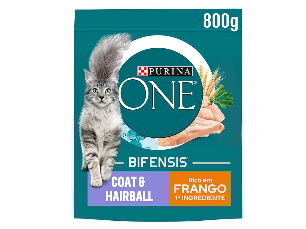 RA&Ccedil;&Atilde;O PARA GATO PURINA ONE PELE E P&Ecirc;LO 800G