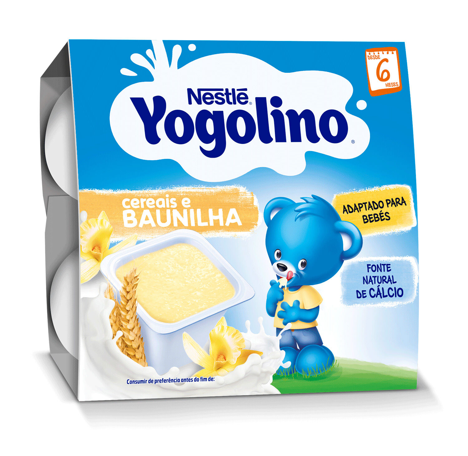 SOBREMESA L&Aacute;CTEA NESTL&Eacute; YOGOLINO BAUNILHA 4X100G